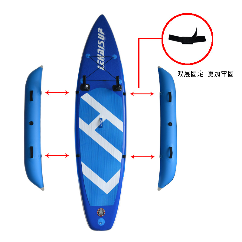 Fishing paddle board, stable airbag, detachable inflatable float, Sup paddle board, anti side renovation, hand sea fishing paddle board boat