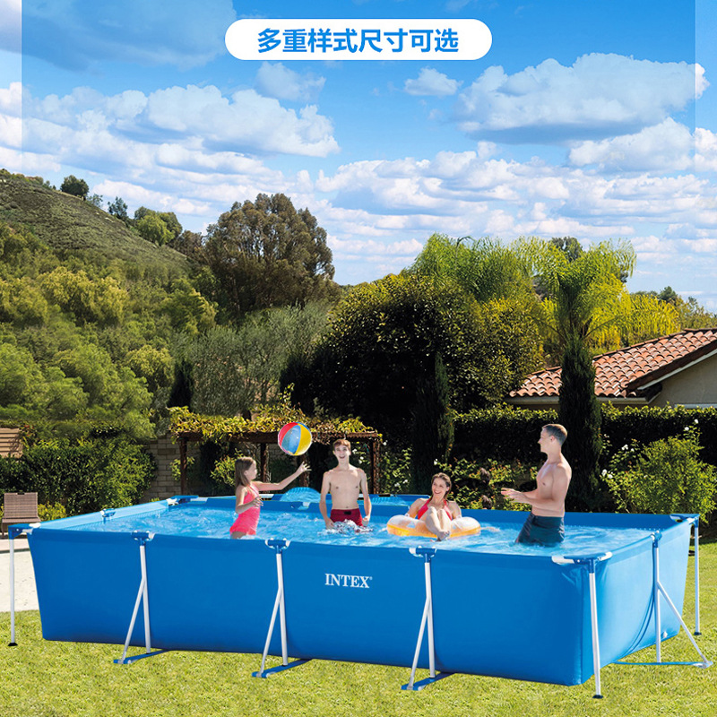 Intel Children's Swimming Pool Bestway Adult Stand Swimming Pool Large Fish Keeping Pet Baby Bathing Pool