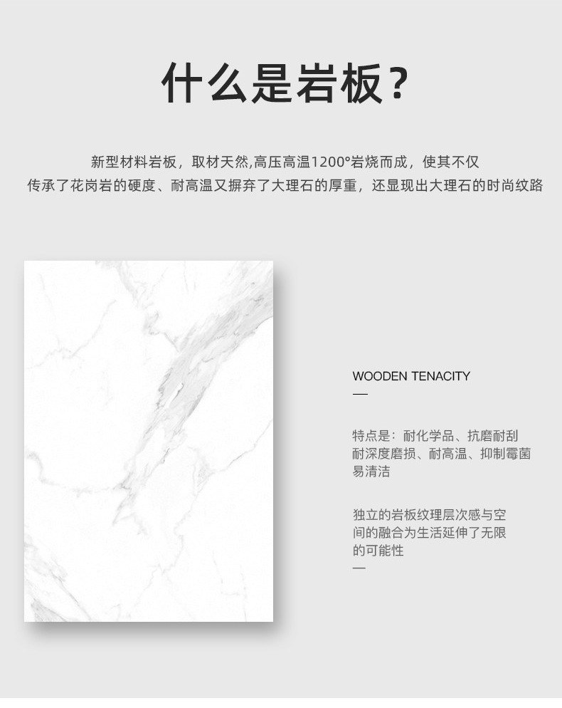 北欧轻奢岩板餐桌现代小户型吃饭桌子简约客厅商用长方形洽谈书桌