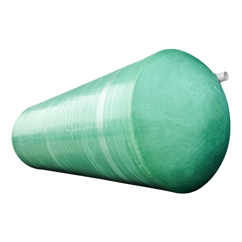 Zhejiang glass reinforced plastic septic tank 2/4/6/10/20/50/100 cubic meter three grid integrated winding finished septic tank