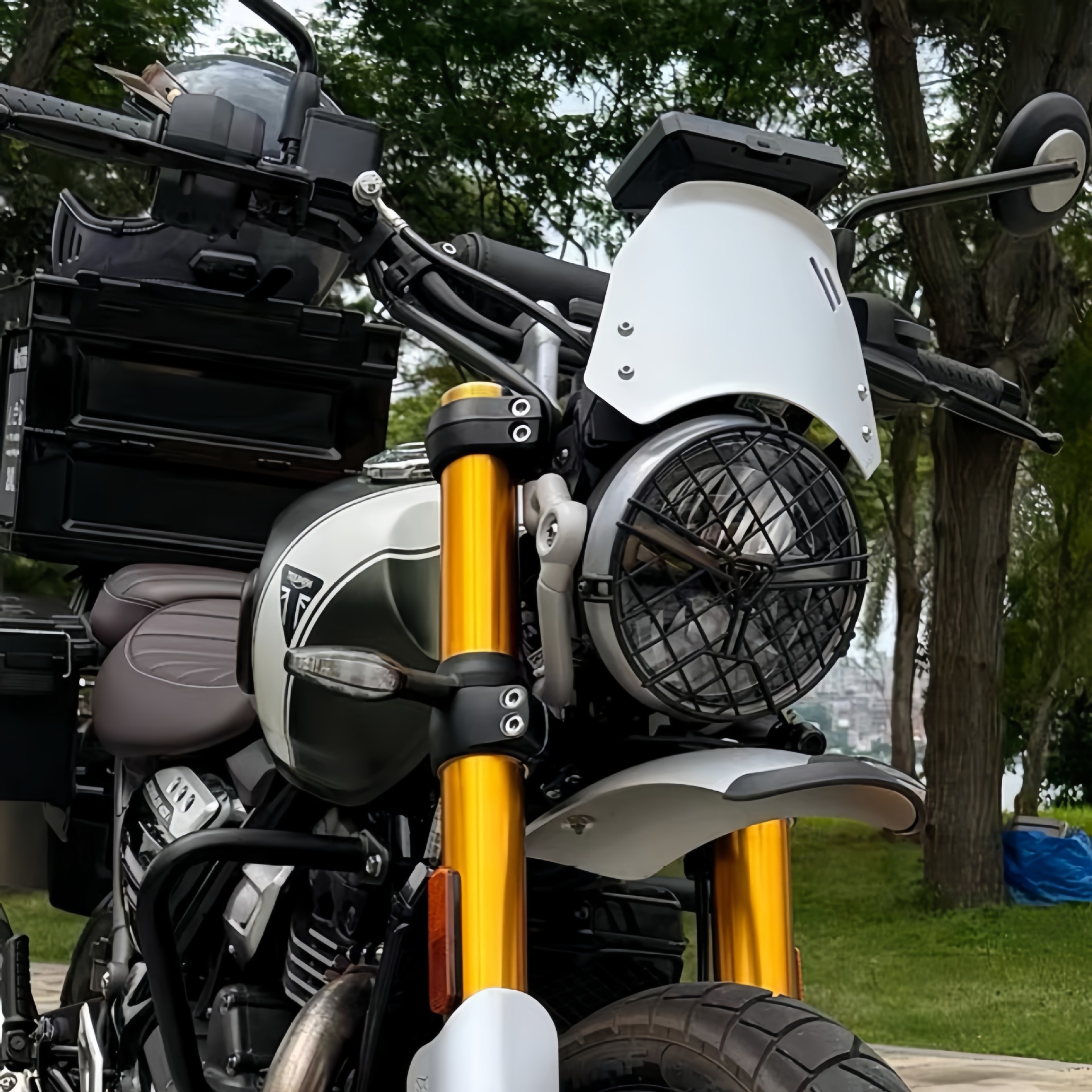 Подходит для Honda CL300 CL500 CM300 CM500, дефлектор капота, маленькое лобовое стекло из алюминиевого сплава, переднее лобовое стекло