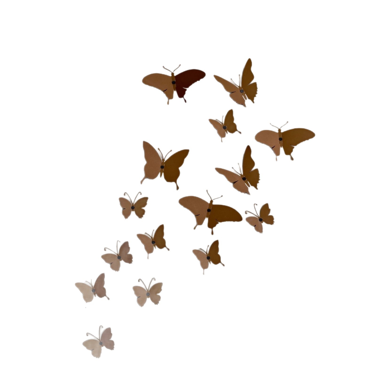 Cross border Spring Iron Art Simulation Climbing Vine Butterfly Wall Decoration Garden Courtyard Fence Indoor and Outdoor Decorative Wall Props
