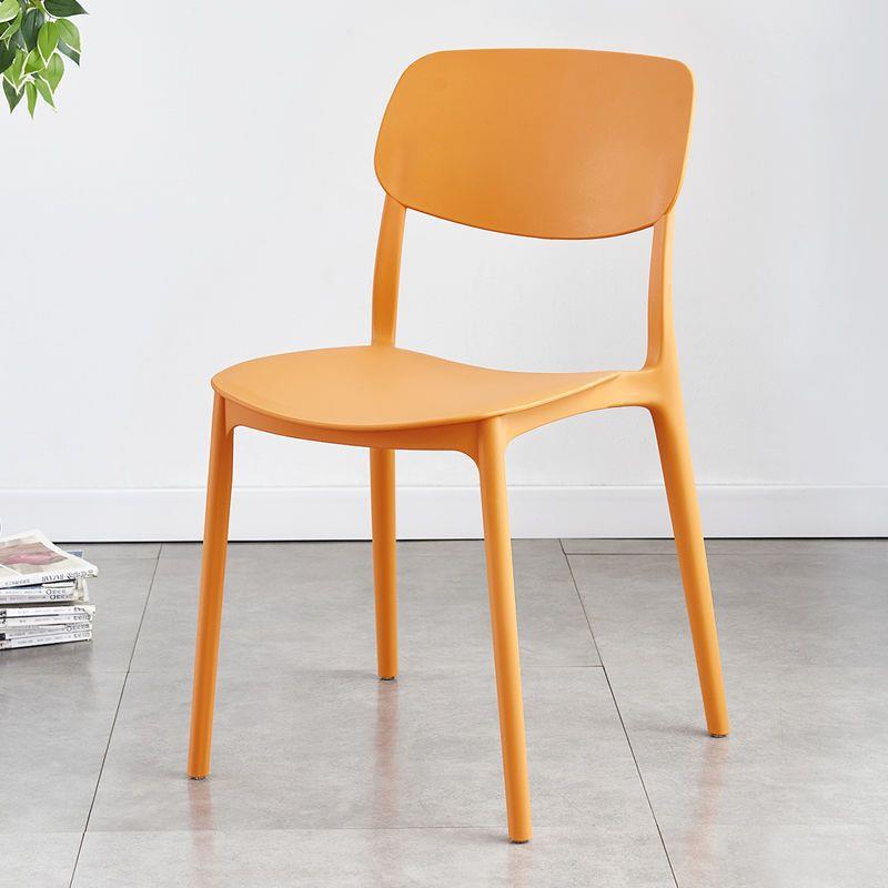 Light luxury backrest dining chair feels comfortable for home use, thick and comfortable for prolonged sitting, plastic stool, Nordic internet celebrity business dining table and chair