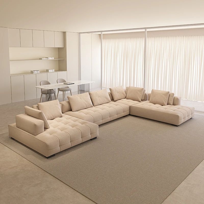 Cream style original Lawrence sofa light luxury model large flat villa living room light luxury module combination fabric sofa