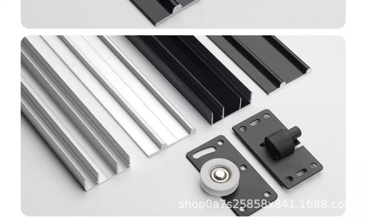 Wardrobes, cabinets, sliding doors, sliding doors, tracks, wooden doors, sliding rails, thick upper and lower rails, sliding rails, pulleys, soundproof accessories