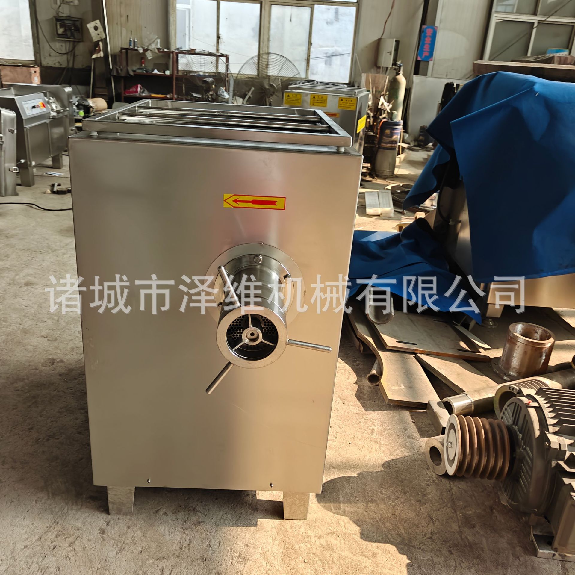 冻鲜肉两用绞肉机 JR-130大型冻肉盘绞切碎肉机 工业冻盘绞肉设备