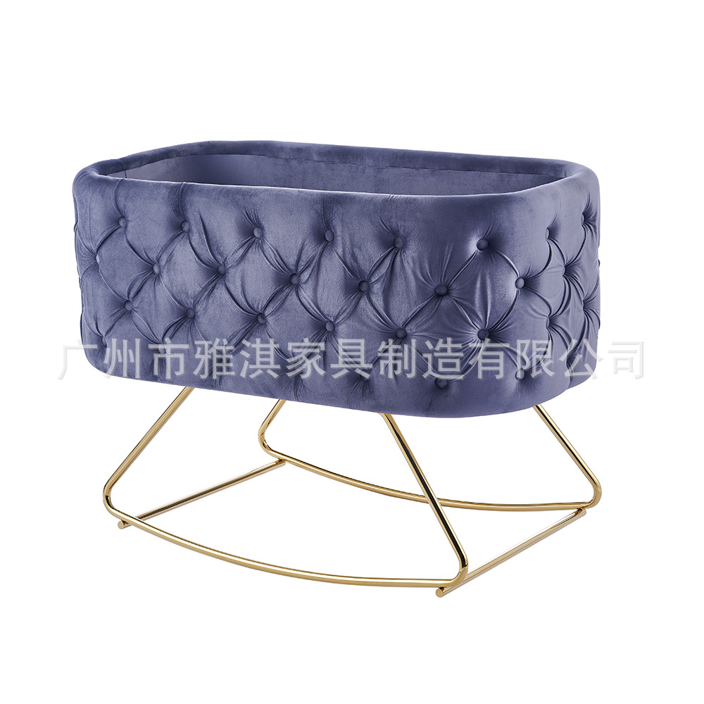 Колыбель-качалка для новорожденных Yaki Cradle золотистая