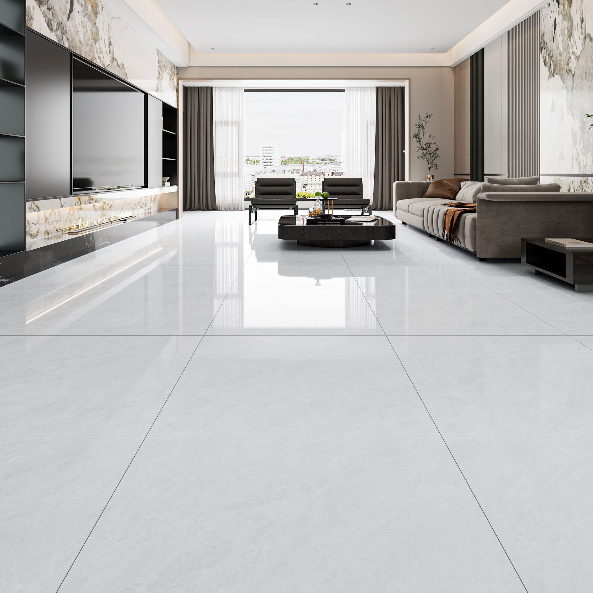 Производитель плитки Foshan 800x800 гостиная мраморная плит