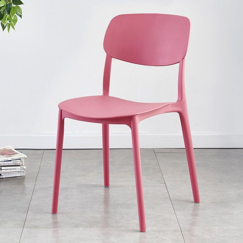 Light luxury backrest dining chair feels comfortable for home use, thick and comfortable for prolonged sitting, plastic stool, Nordic internet celebrity business dining table and chair