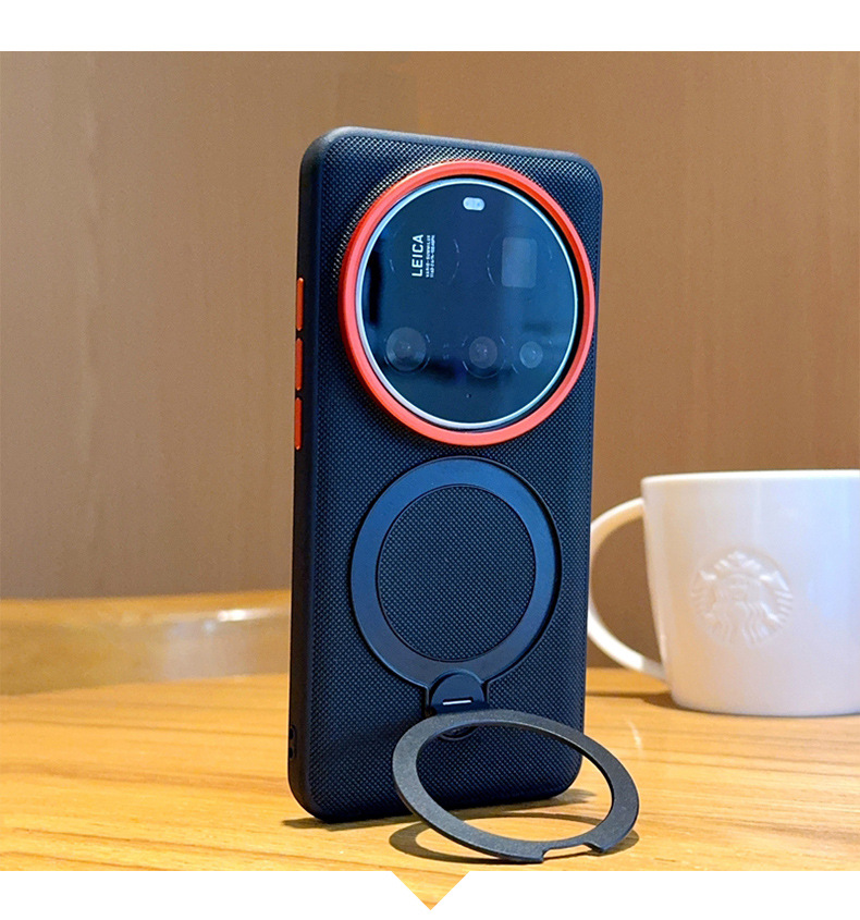 Suitable for Xiaomi 17 ultra phone case with stand 360 ° rotation Xiaomi 15 ultra magnetic case 14 ultra