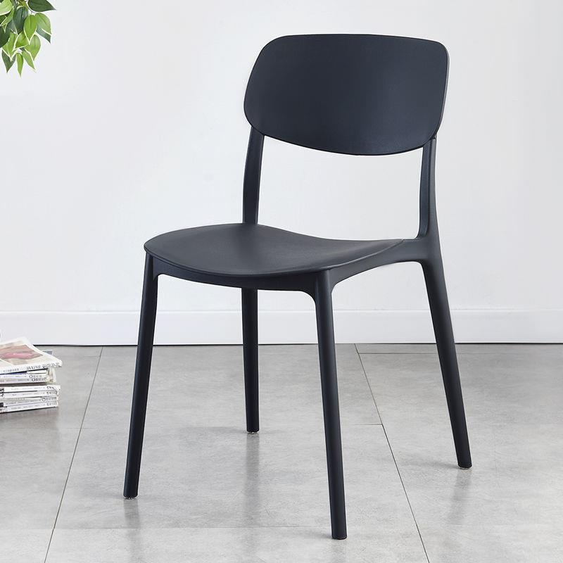 Light luxury backrest dining chair feels comfortable for home use, thick and comfortable for prolonged sitting, plastic stool, Nordic internet celebrity business dining table and chair