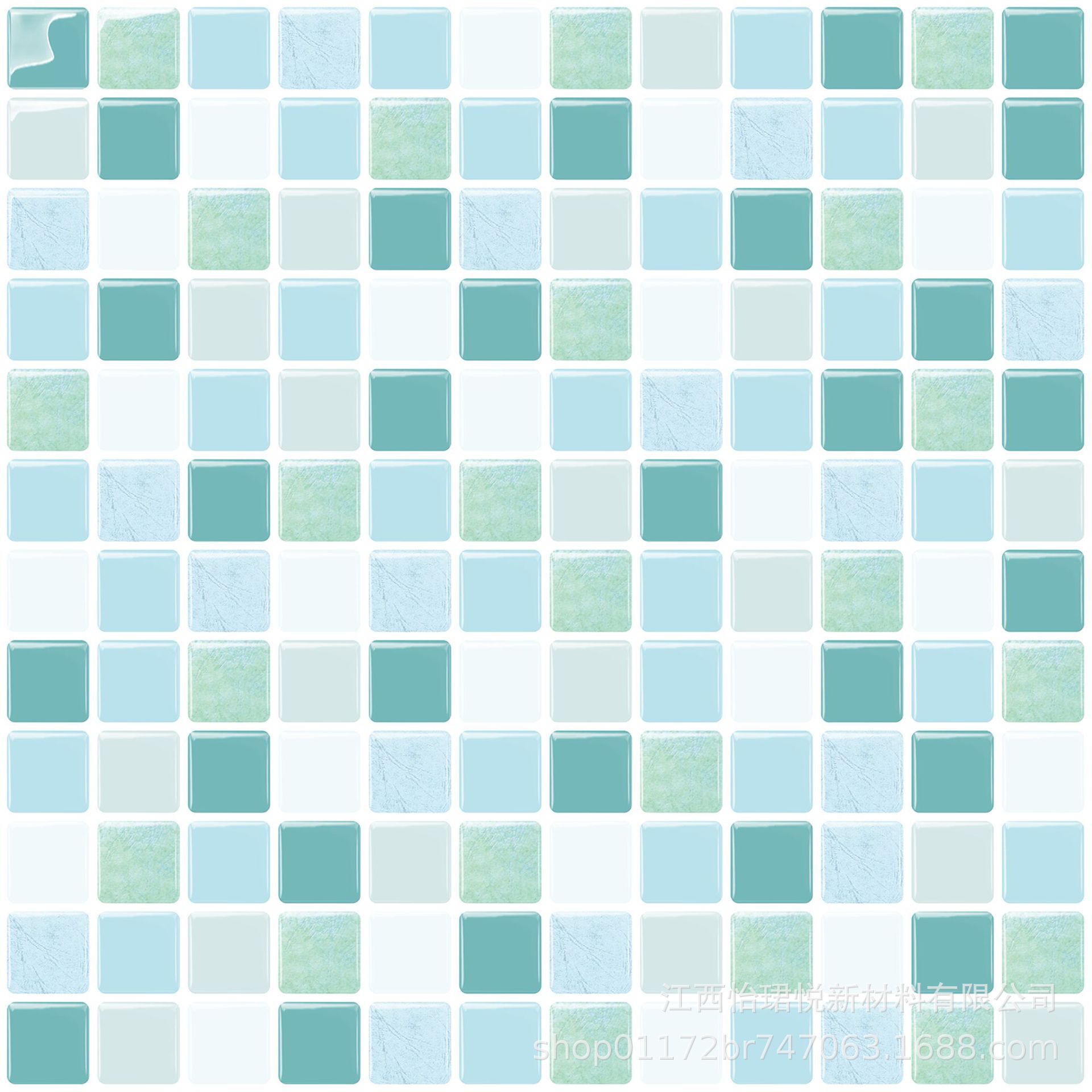 3D ceramic tile crystal wall sticker self-adhesive DIY mosaic home decoration kitchen oil proof bathroom waterproof three-dimensional