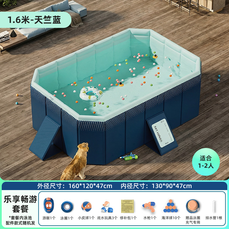 Cross border swimming pool, thickened wear-resistant inflatable swimming pool, outdoor non foldable play pool, children's home pool, beach