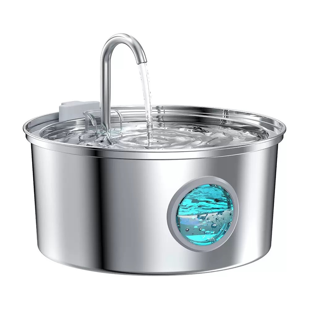 Cross -Bordder Amazon Pet питьевая вода машина для кошачьих напитков из нержавеющей стали.