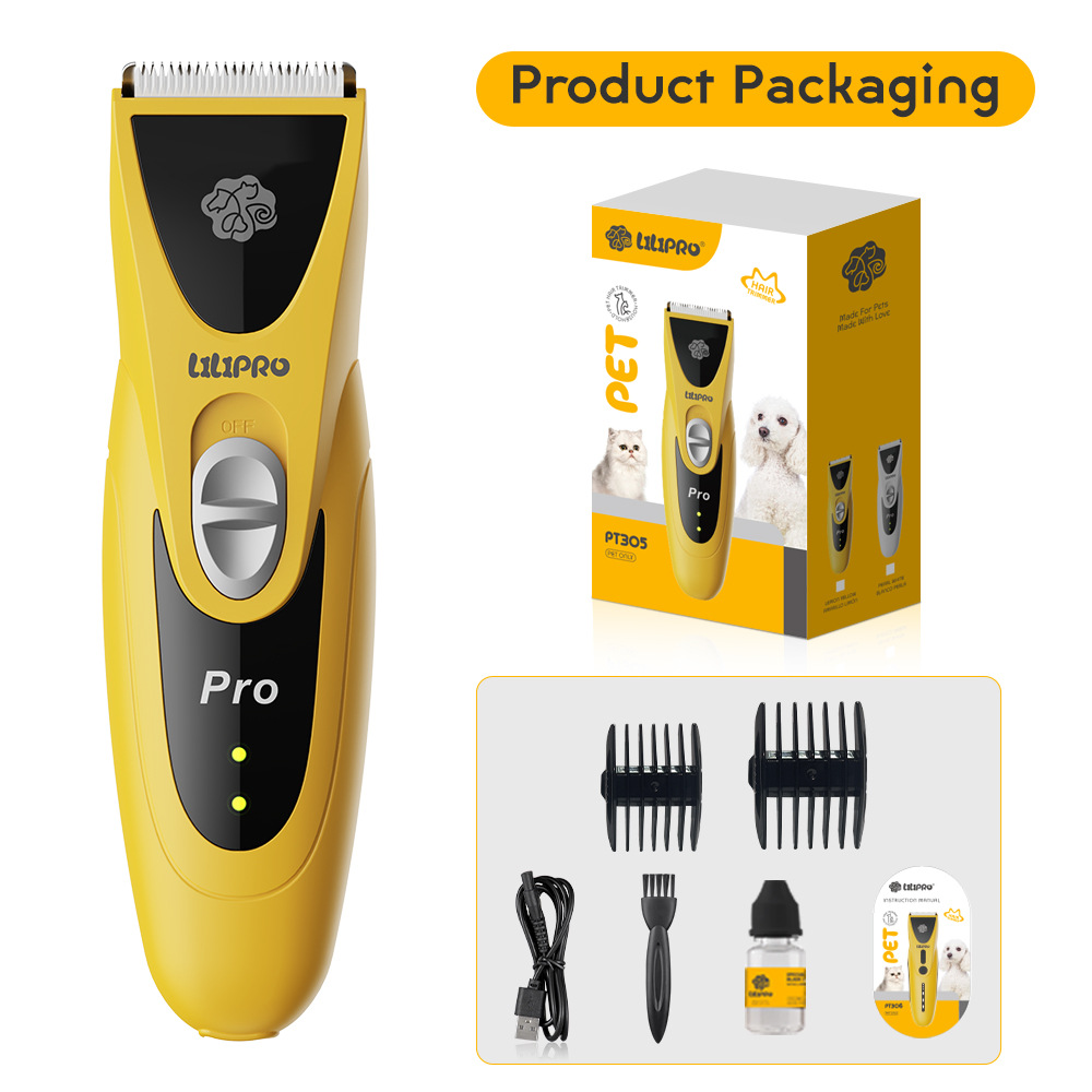LILIPRO Amazon новая электрическая машинка для стрижки домашних животных, профессиональная бритва для собак, триммер для всего тела, машинка для стрижки волос