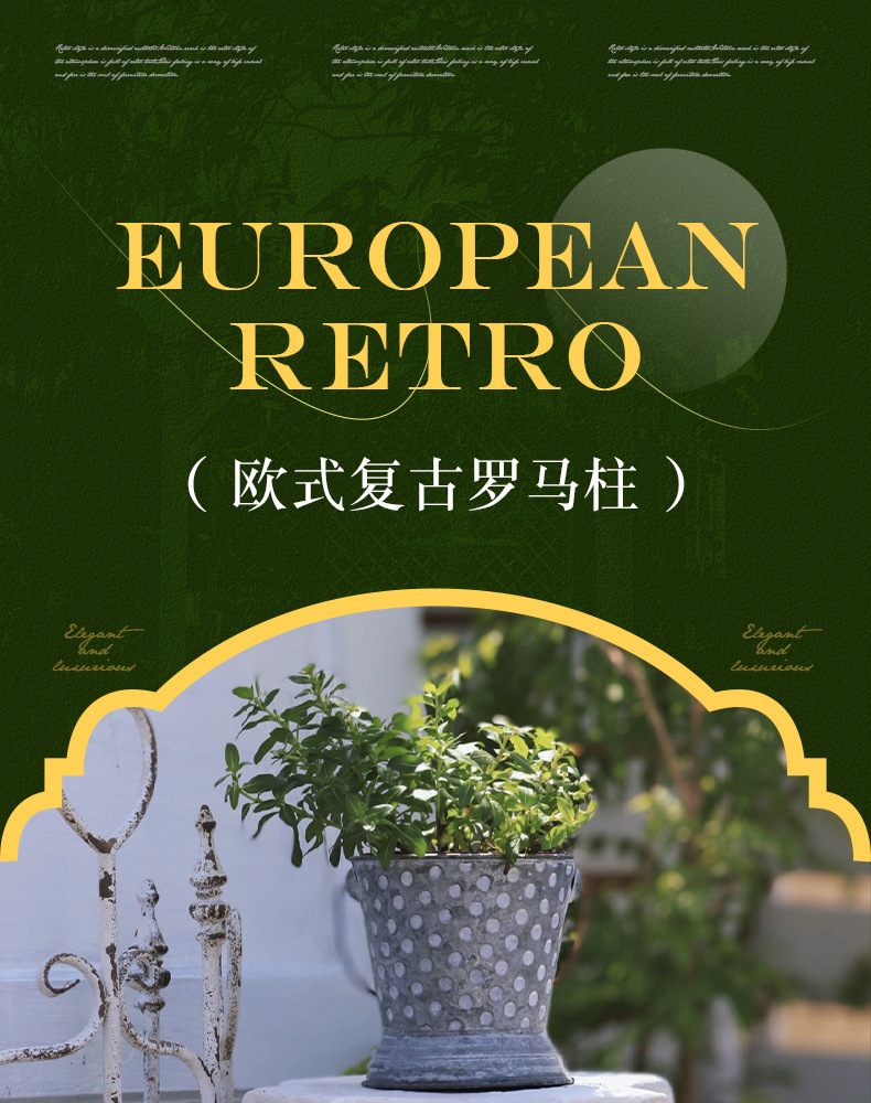 Factory direct sales of European style antique white angel Roman column basin cushion base, miscellaneous garden decoration ornaments, handicrafts