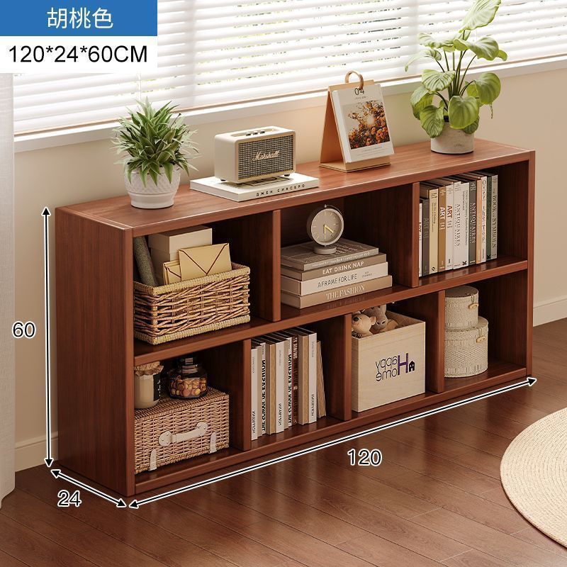 Bookshelf, floor to ceiling storage rack, living room, household low cabinet, storage cabinet, grid cabinet, bedroom storage cabinet, simple bookshelf