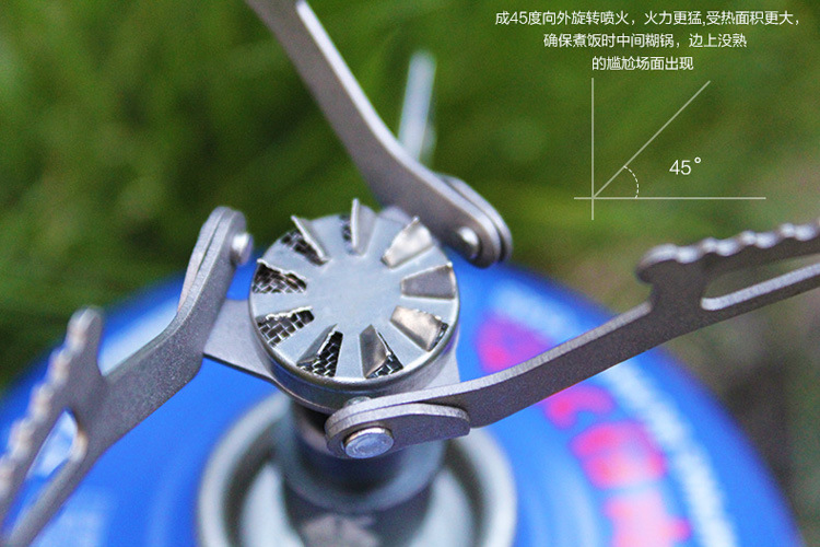 BRS Titanium Alloy Outdoor Stove Ultra Light Folding Portable Camping Gas Stove Head Strong Fire Butane Gas Stove