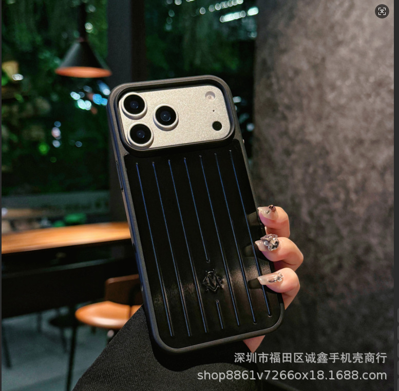 New aluminum alloy Apple/pink luggage case all inclusive, suitable for Apple iPhone 17/16/15/14 phone cases