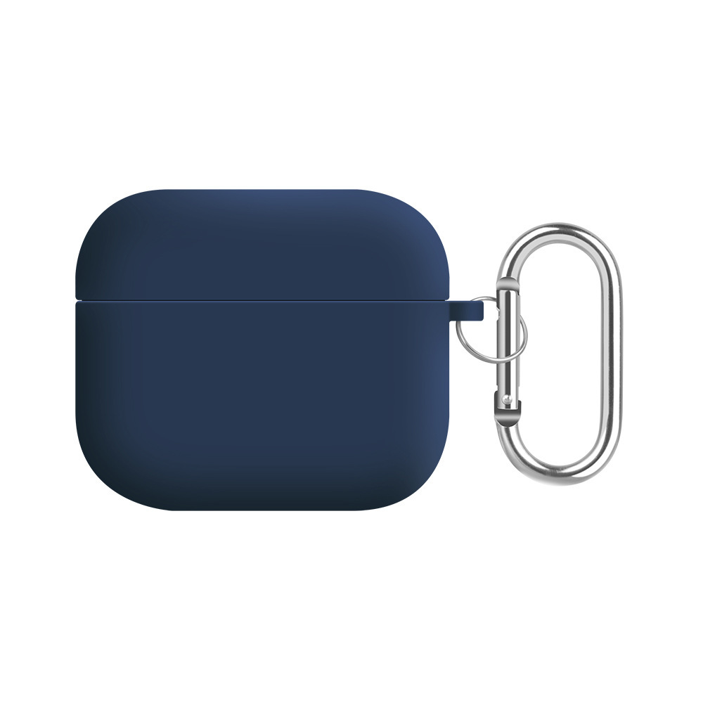 Solid color liquid silicone suitable for AirPods 4th generation protective case, 2nd generation 3rd generation Pro3 Apple Bluetooth earphone soft shell