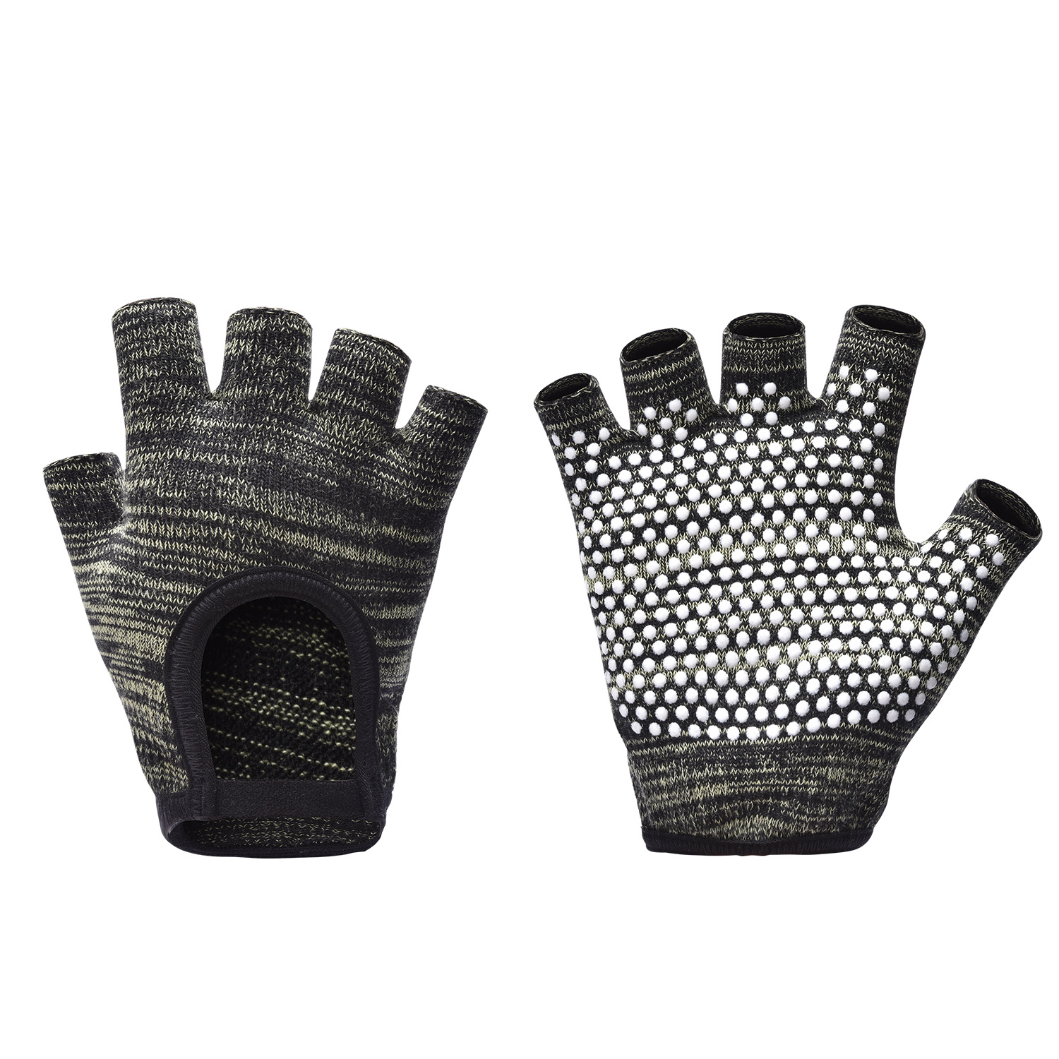 [Yoga Gloves B1] Half Finger Female Fitness Barbell Lifting Pot Equipment Cycling Road Bike Jumping Rope Badminton Cocoon Prevention