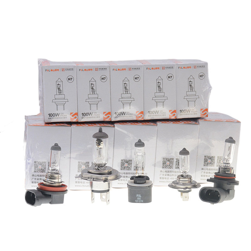 佛山照明 Автомобильная лампочка H1 Fog Light H7H3 Light Lightbulb H4 Гораздо почти световой автомобиль FSL Галогеничный фар Foshan Foshan