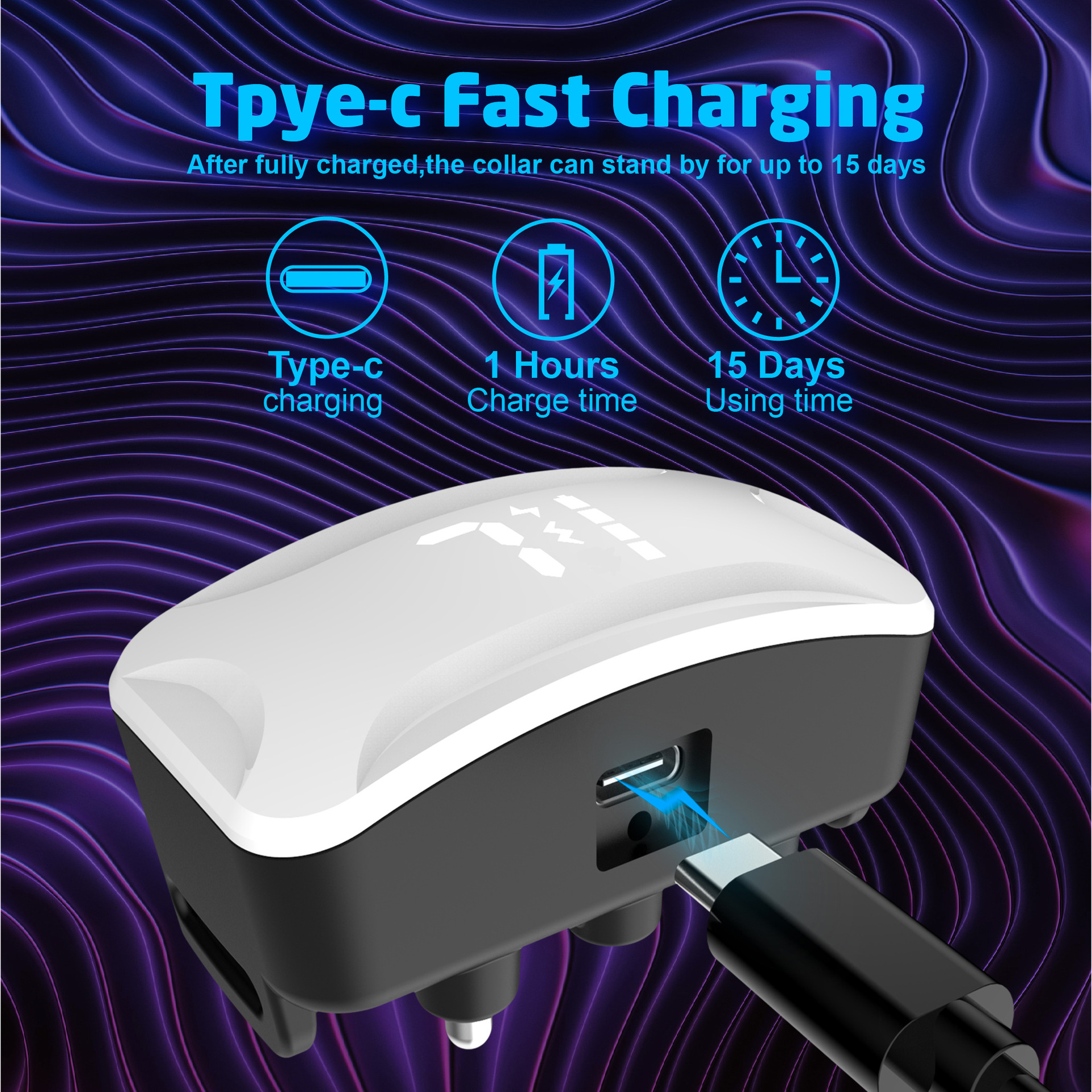 Pet Electric Shock Bark Stopper Интеллектуальная цифровая дисплей зарядка собак