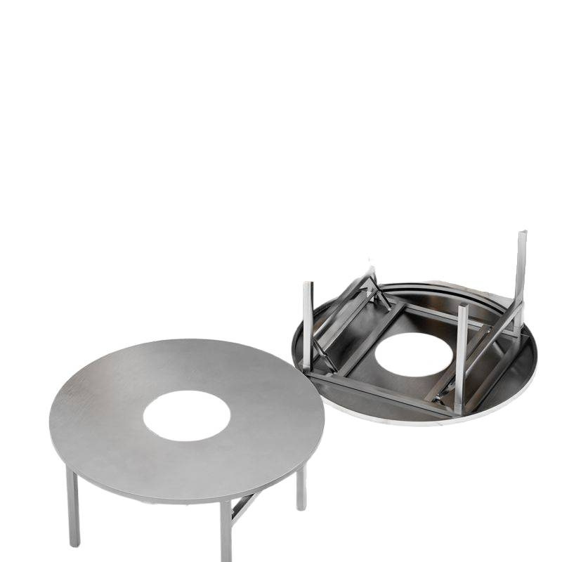 Stainless steel integrated hot pot table, induction cooker, barbecue Korean style stove, restaurant foldable storage square table, folding table