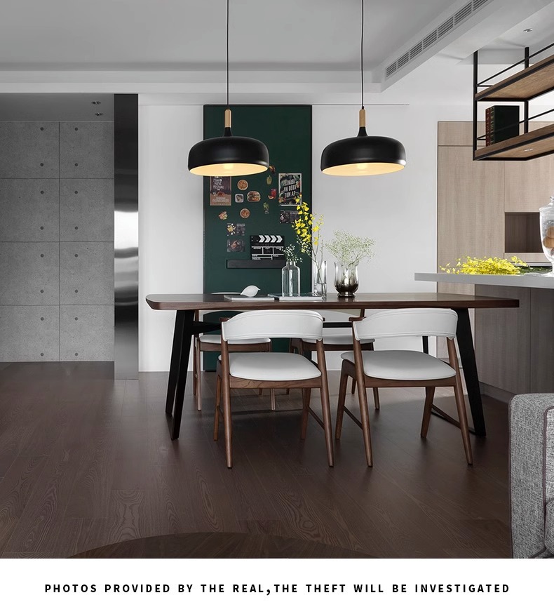 Nordic solid wood dining table for home use, medieval small unit, minimalist wooden dining table, rectangular minimalist restaurant dining table