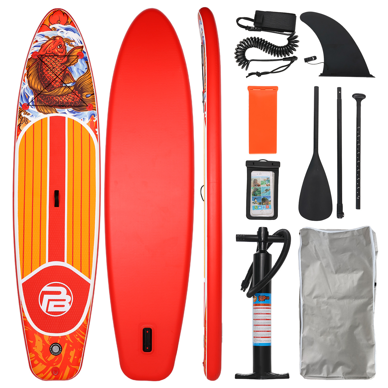 PICBOARD Inflatable Surfboard, Rowing Board, Water Sports Inflatable Paddle Board, Standing Inflatable Sup Board, Paddle Board