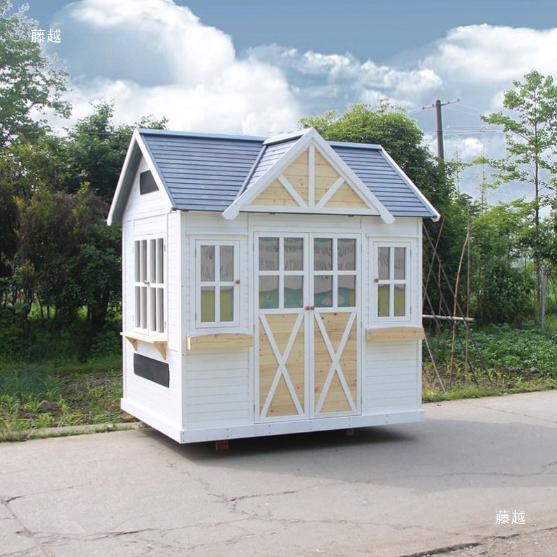 Courtyard wooden house, outdoor children's game assembly, tree house, anti-corrosion wood, mobile garden, pavilion, solid wood house as shown in the picture