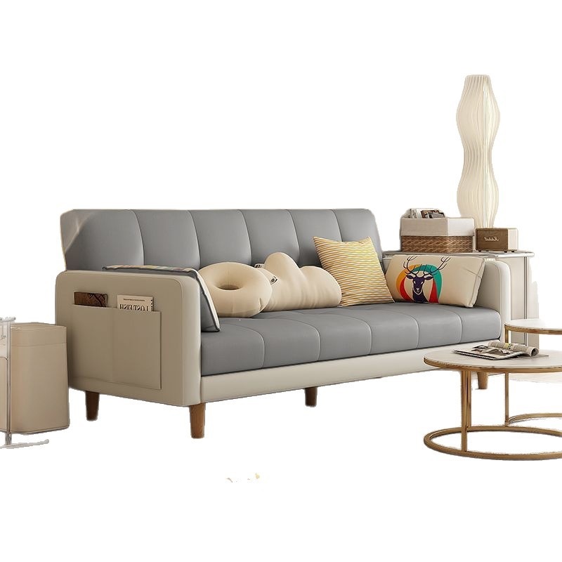 Sofa, small-sized living room, sofa bedroom, simple modern rental room, three person folding sofa bed, dual-use