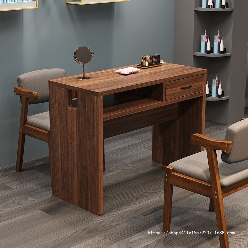 Стол для маникюра Yiling Furniture в ретро-стиле (на одного и двух человек)