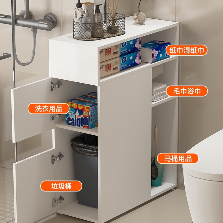 Honeycomb aluminum bathroom edge cabinet, bathroom standing cabinet, side cabinet, narrow cabinet, toilet, crevice storage cabinet, waterproof storage cabinet