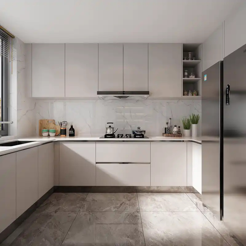 Export to Australia, wholesale of engineering cabinets, matte paint, Shunde cabinet manufacturer, whole house customization factory