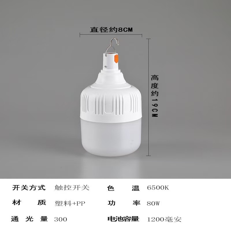 led户外灯泡露营摆摊灯usb充电款球泡灯足功率充电灯泡户外露营野