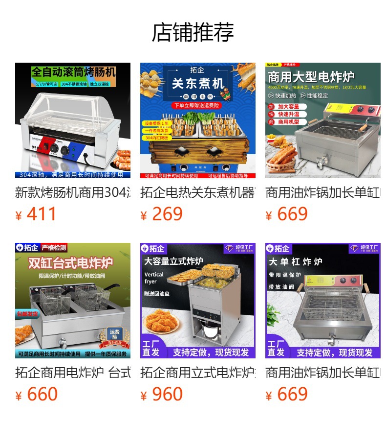Tuoqi Commercial Desktop Electric Fryer Thickened Stainless Steel Double Cylinder Electric Heating Fryer Large Capacity French Fryer
