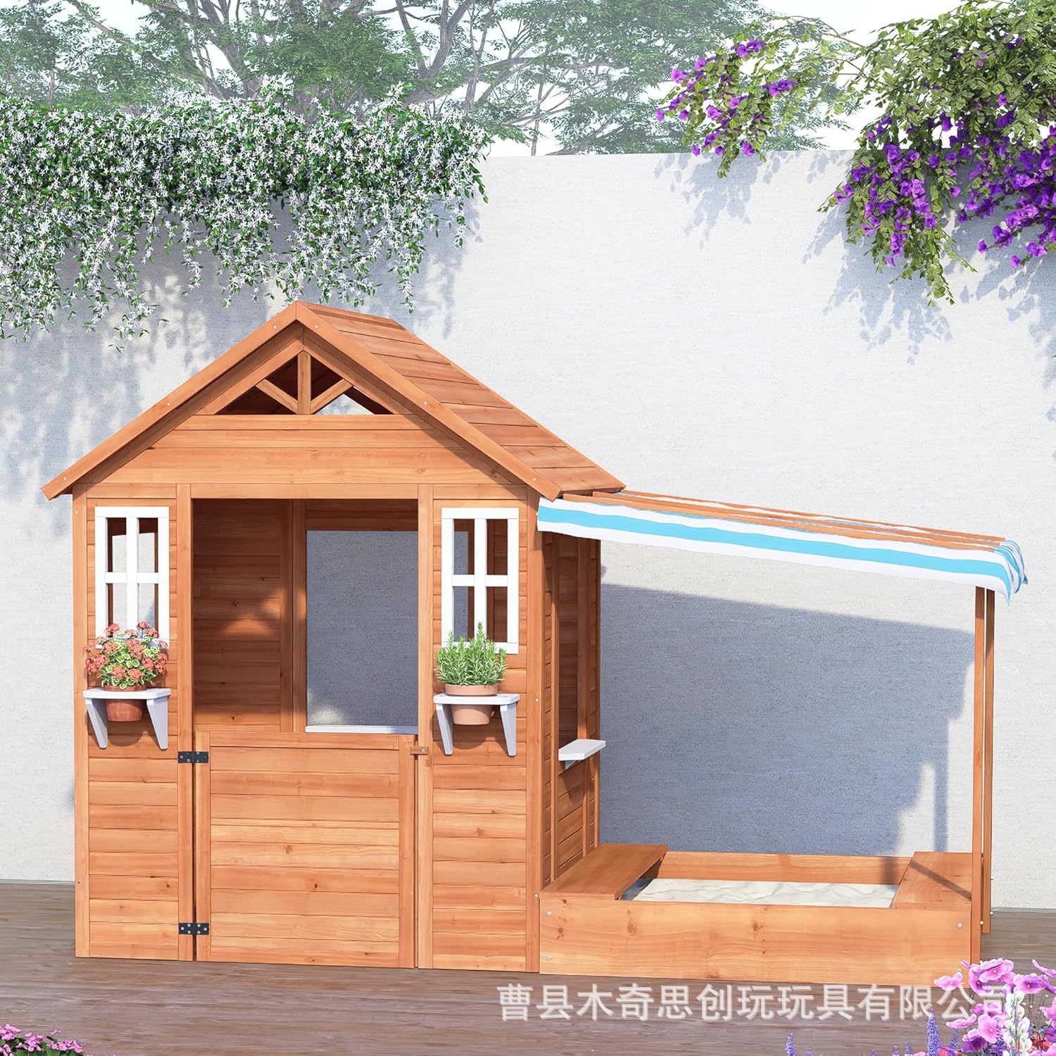 Outdoor children's toy house, game room, tool room, garden, outdoor treehouse, playhouse, mobile cabin, cross-border customization