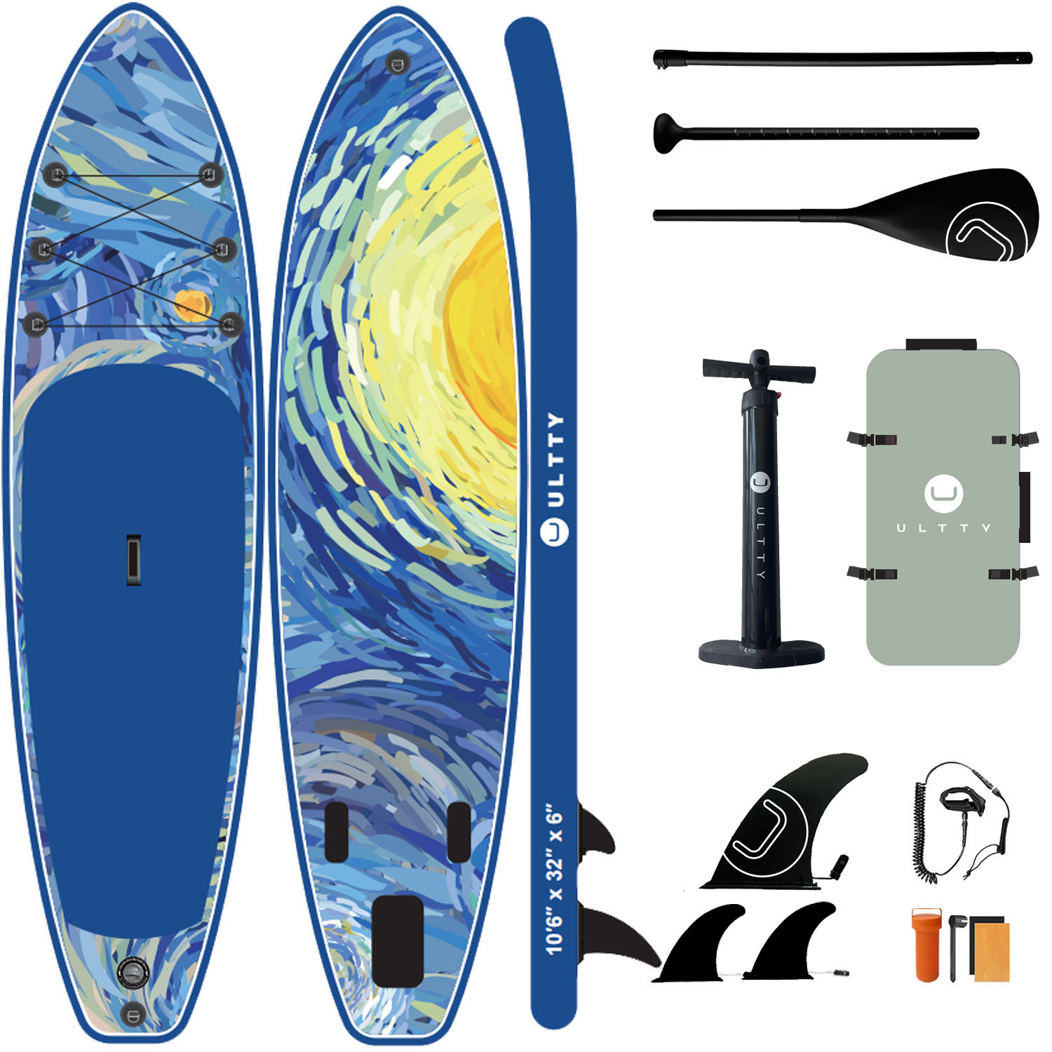 ULTRATY Cross border Sup Paddleboard Inflatable Stand Upright Paddle Board Adult Water Yoga Support Board Surfboard