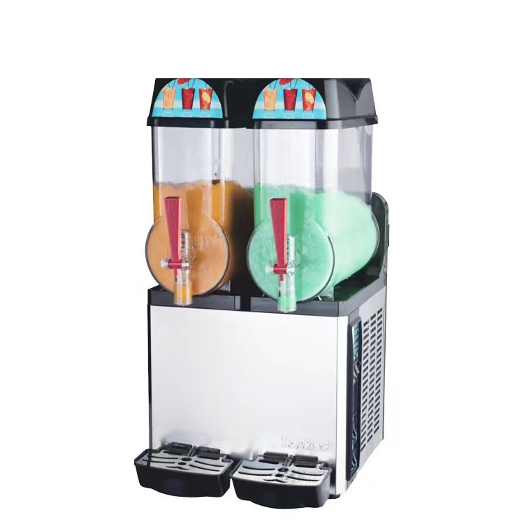 Hot selling self-service restaurant snow melting machine, fully automatic beverage machine, double cylinder and three cylinder snow mud machine, smoothie and juice cold drink machine