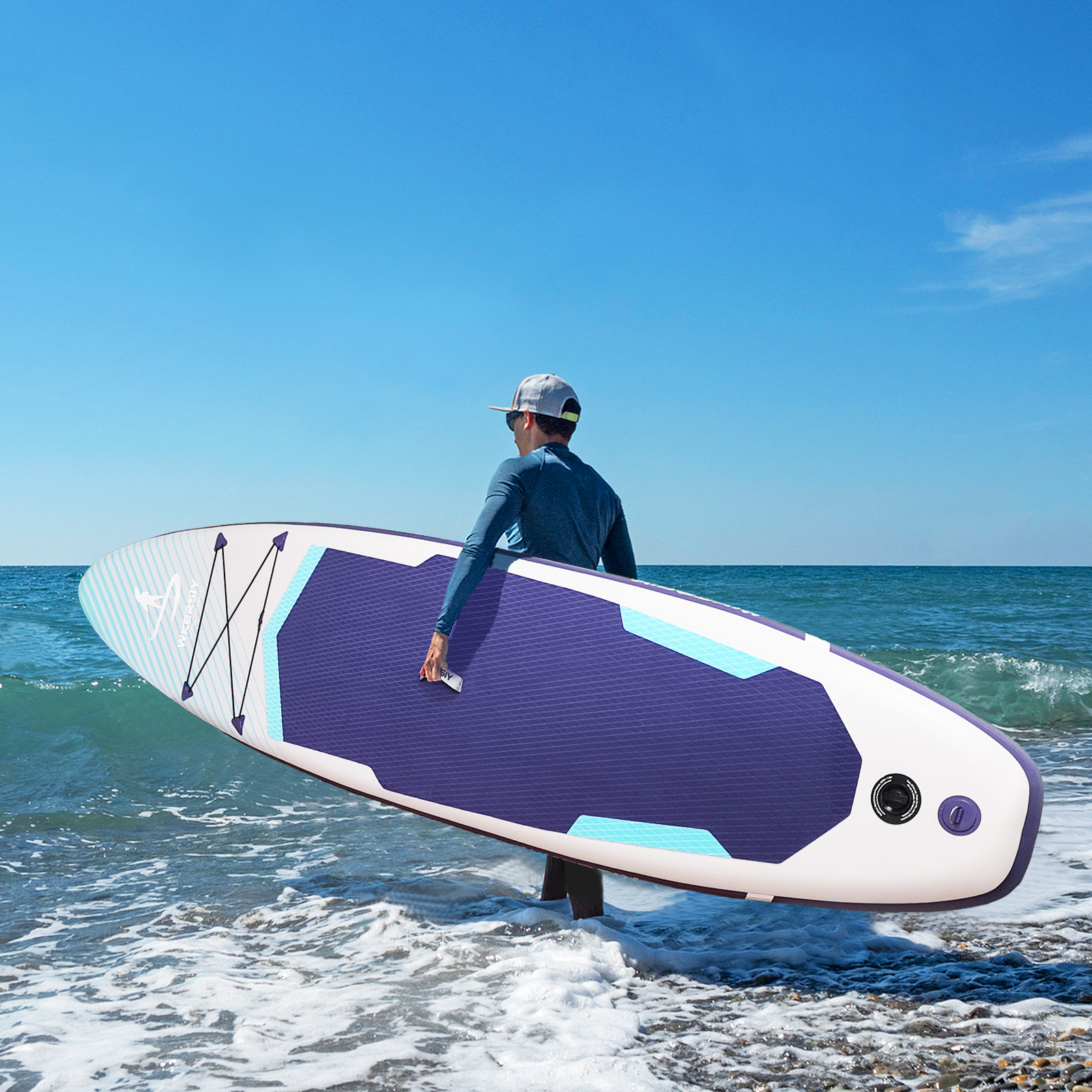 New Paddle One Piece Replacement Inflatable Surfboard Cross border Paddle Sup Board SAPBOARD Paddle Boat Surfboard