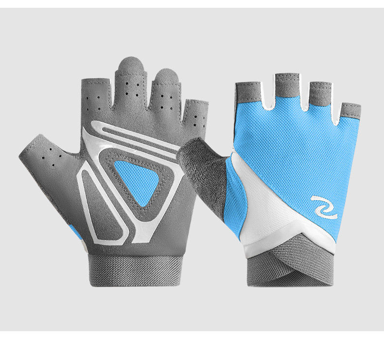 Fitness gloves for women and men, yoga spinning bikes, anti slip, semi finger breathable, wear-resistant equipment, dumbbell training gloves