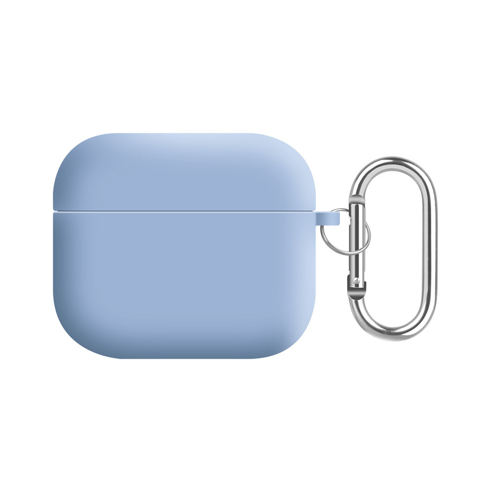 Solid color liquid silicone suitable for AirPods 4th generation protective case, 2nd generation 3rd generation Pro3 Apple Bluetooth earphone soft shell