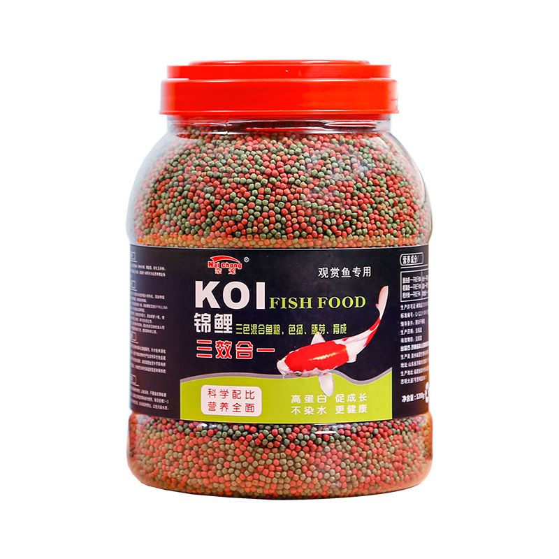Аквариум тропическая декоративная рыба -корма Koi Gold Fish увеличивает гранулированную рыбу на плавающей рыбе и зерно. Универсальная рыба корм