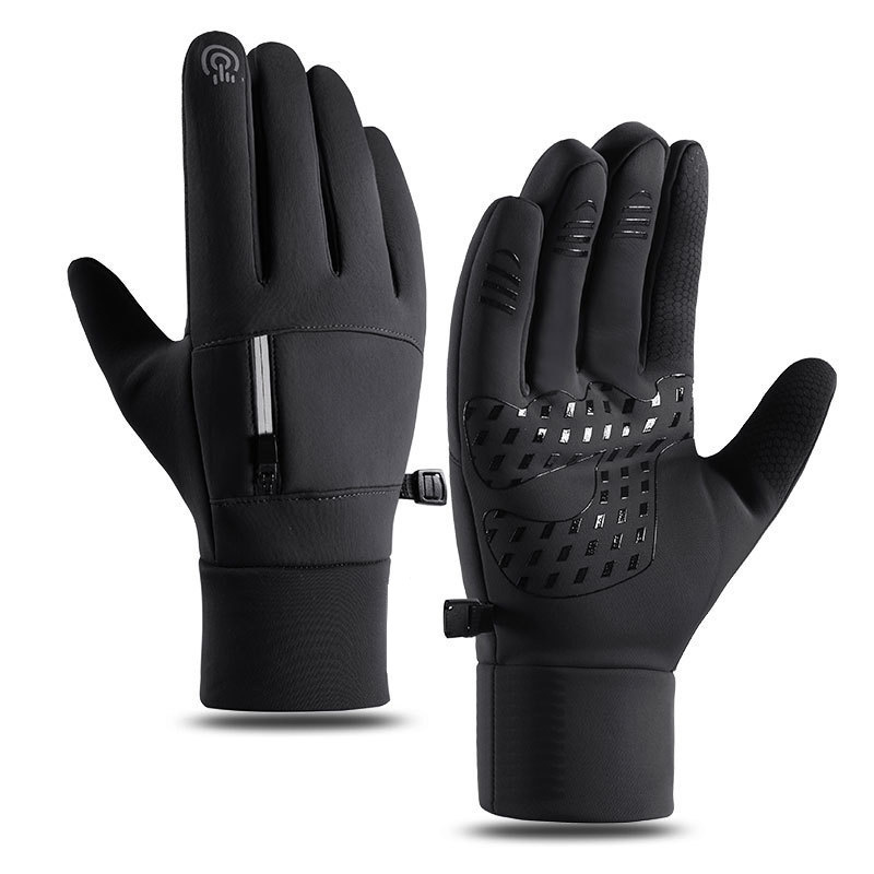 Winter Warm Gloves for Men and Women Touchscreen Skiing Outdoor Sports with Velvet Waterproof and Cold proof Bicycle Riding Gloves