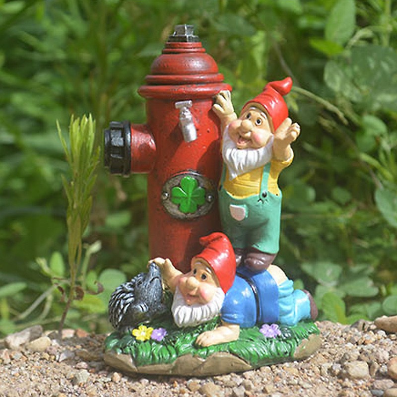 Cross border hot garden decoration, fire hydrant, dwarf resin ornament, outdoor courtyard, creative landscape sculpture, outdoor