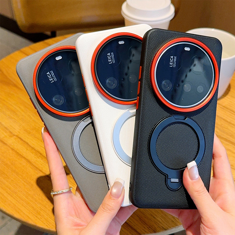 Suitable for Xiaomi 17 ultra phone case with stand 360 ° rotation Xiaomi 15 ultra magnetic case 14 ultra
