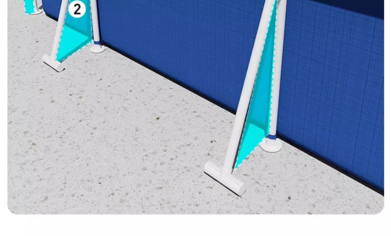 Bestway Bracket Swimming Pool Home Children's Non Inflatable Swimming Pool Home Folding Fish Pool Outdoor Pool Bracket
