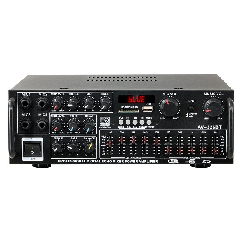 Усилитель HiFi AV-326BT с Bluetooth и двойным каналом