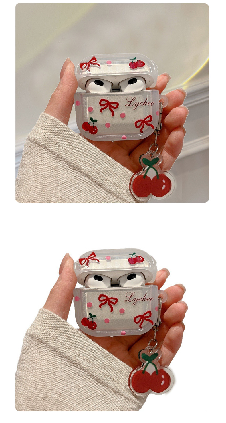 Cherry is suitable for AirPods 1/2 protective case, AirPods 3 generation Apple earphone case, wireless Bluetooth earphone case